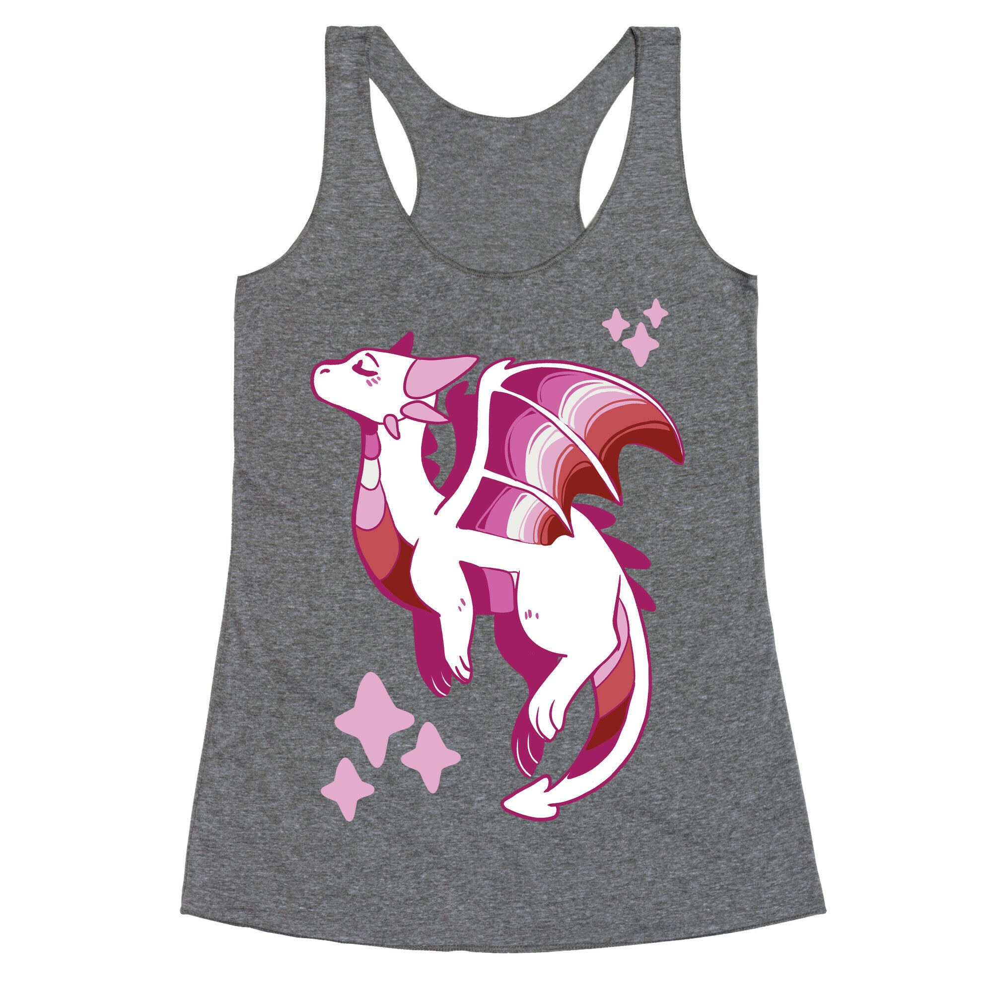 Lesbian Pride Dragon Racerback Tank