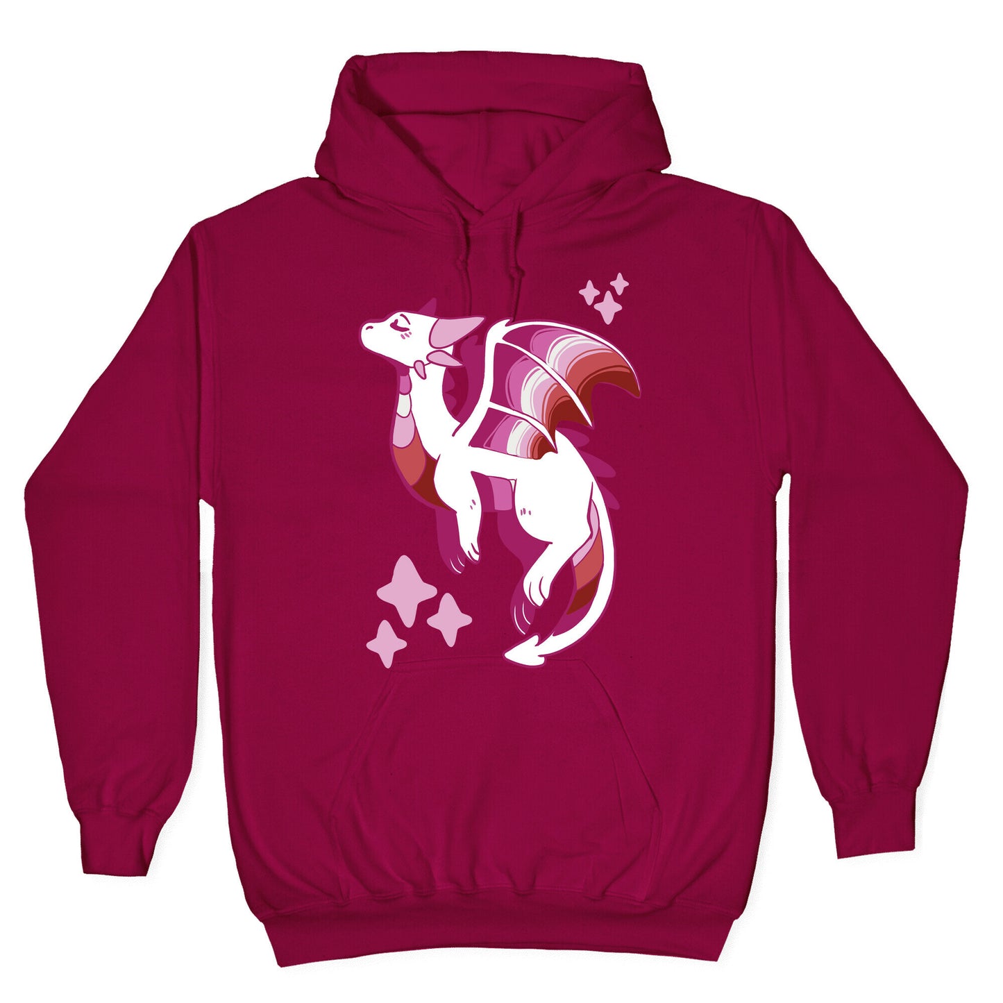 Lesbian Pride Dragon Hoodie