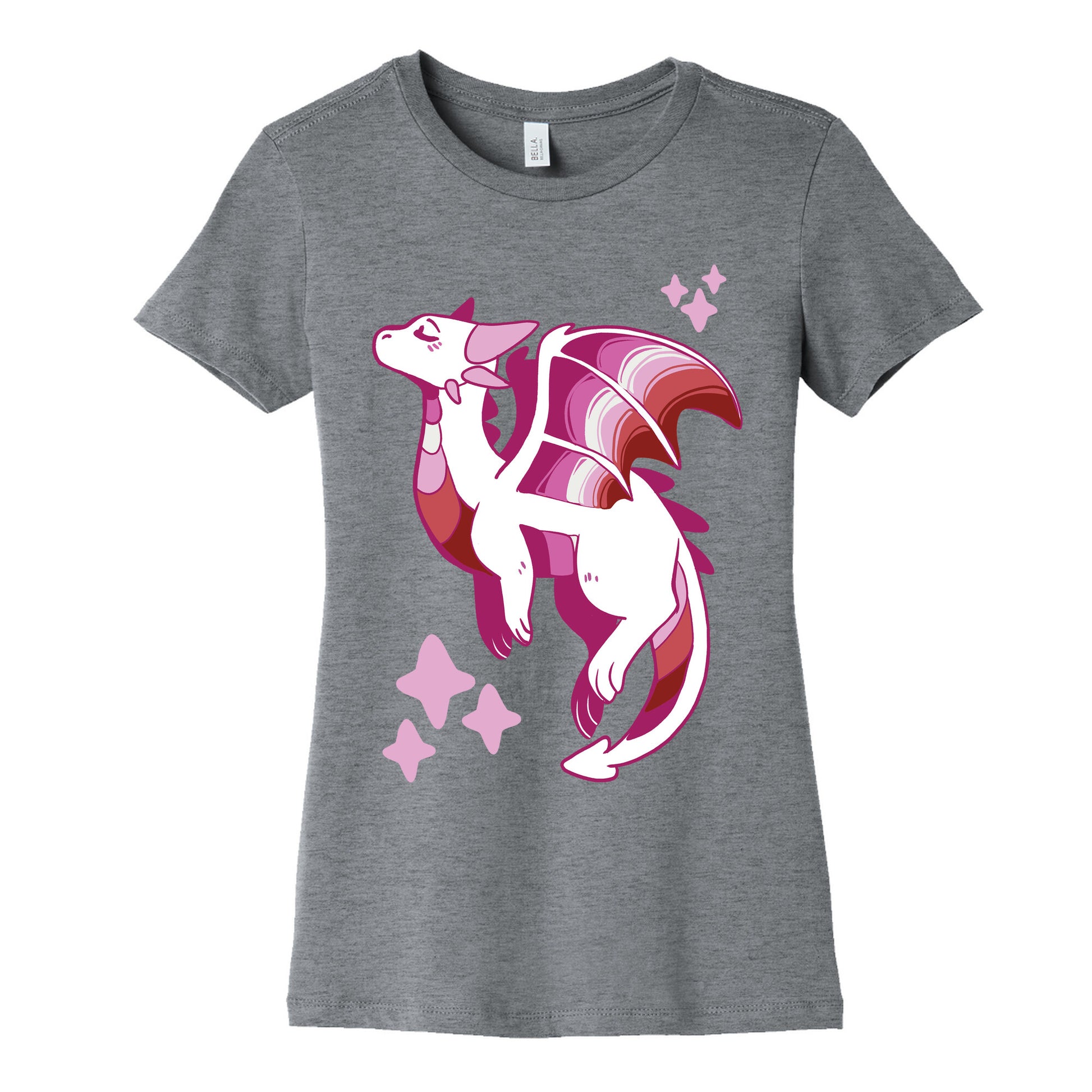 Lesbian Pride Dragon Women's Cotton Tee