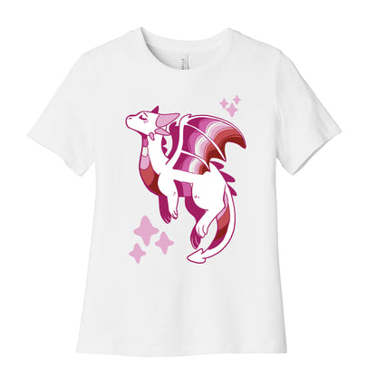Lesbian Pride Dragon Women's Cotton Tee