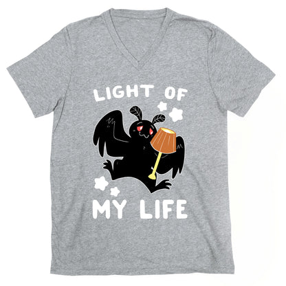 Light of my Life - Mothman and Lamp V-Neck