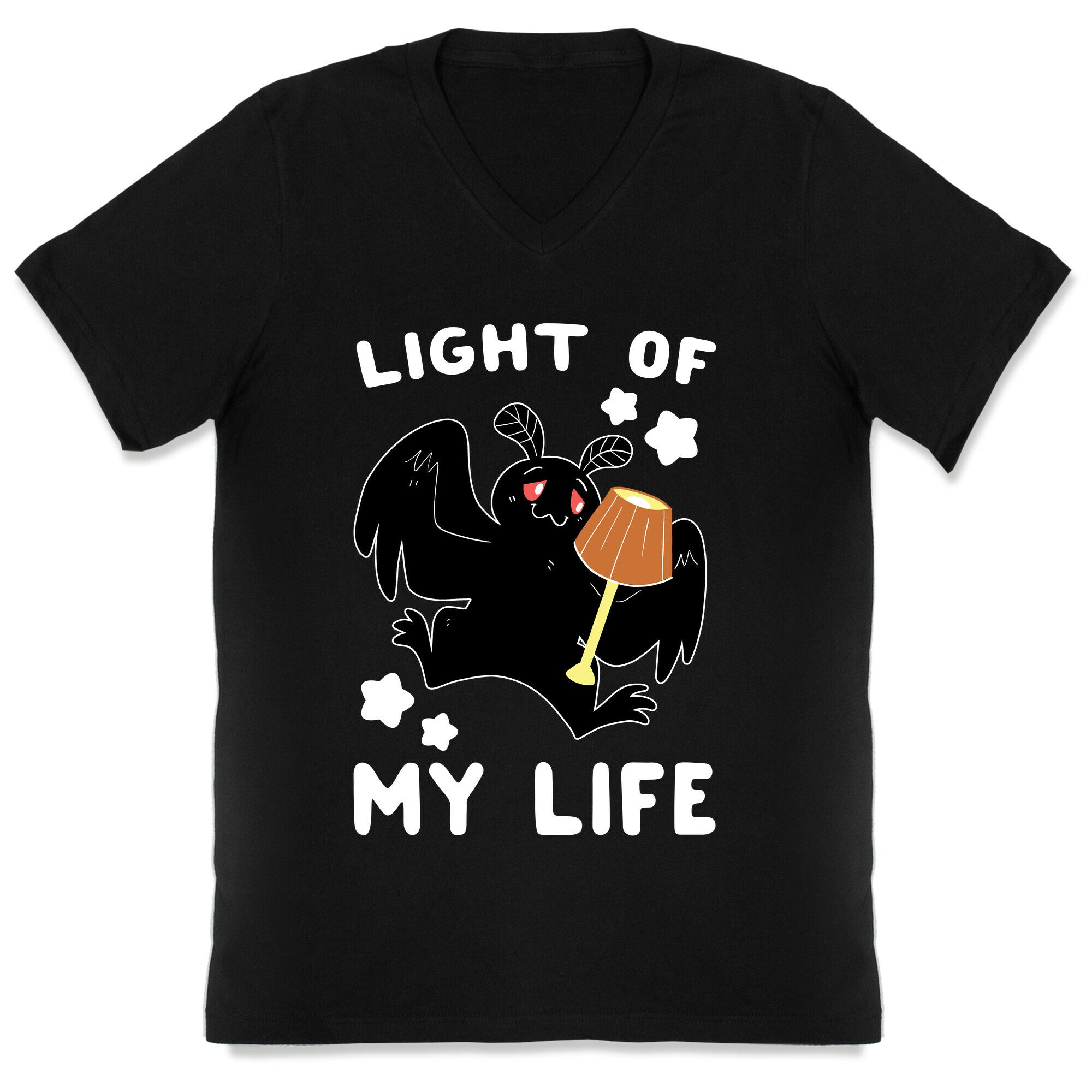 Light of my Life - Mothman and Lamp V-Neck