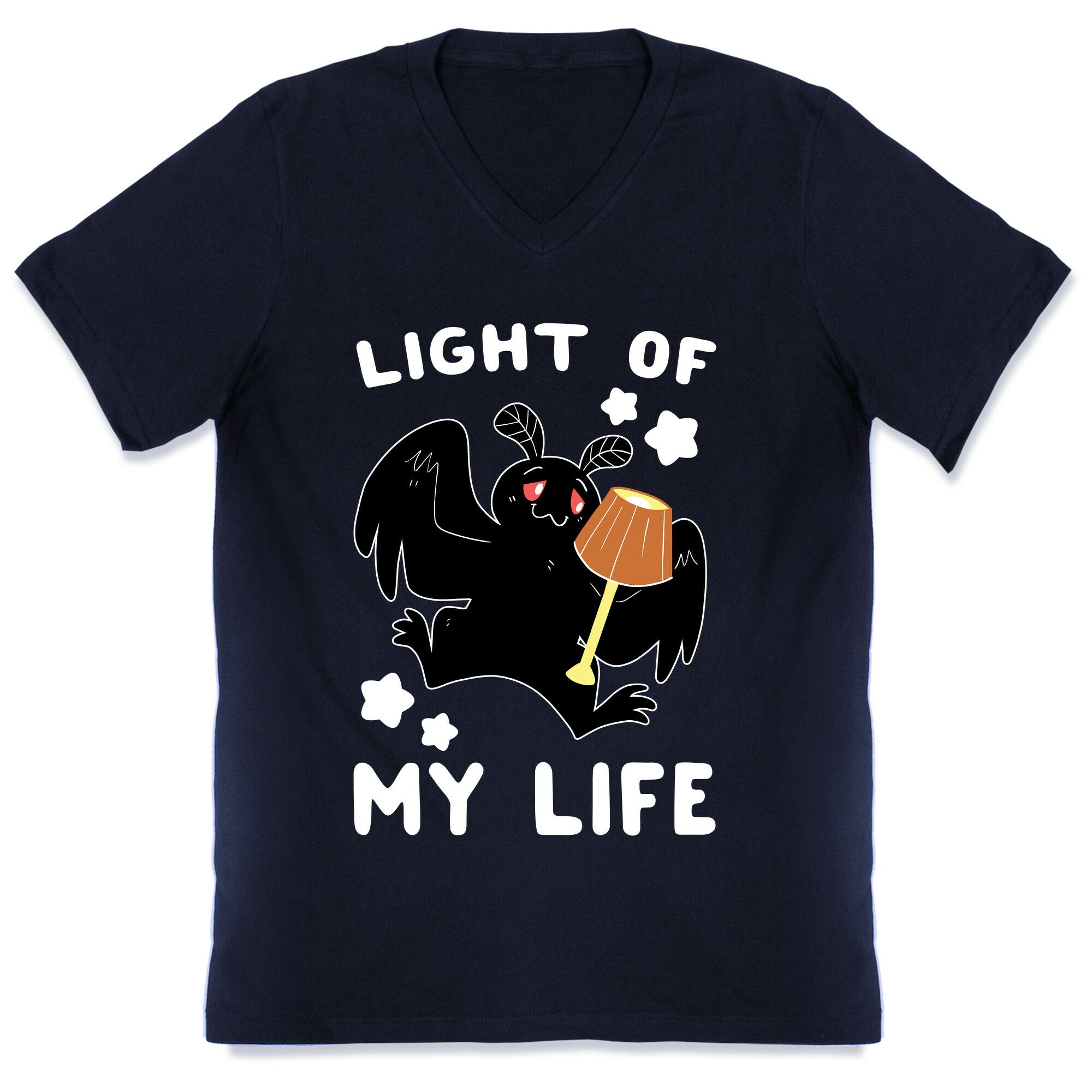 Light of my Life - Mothman and Lamp V-Neck