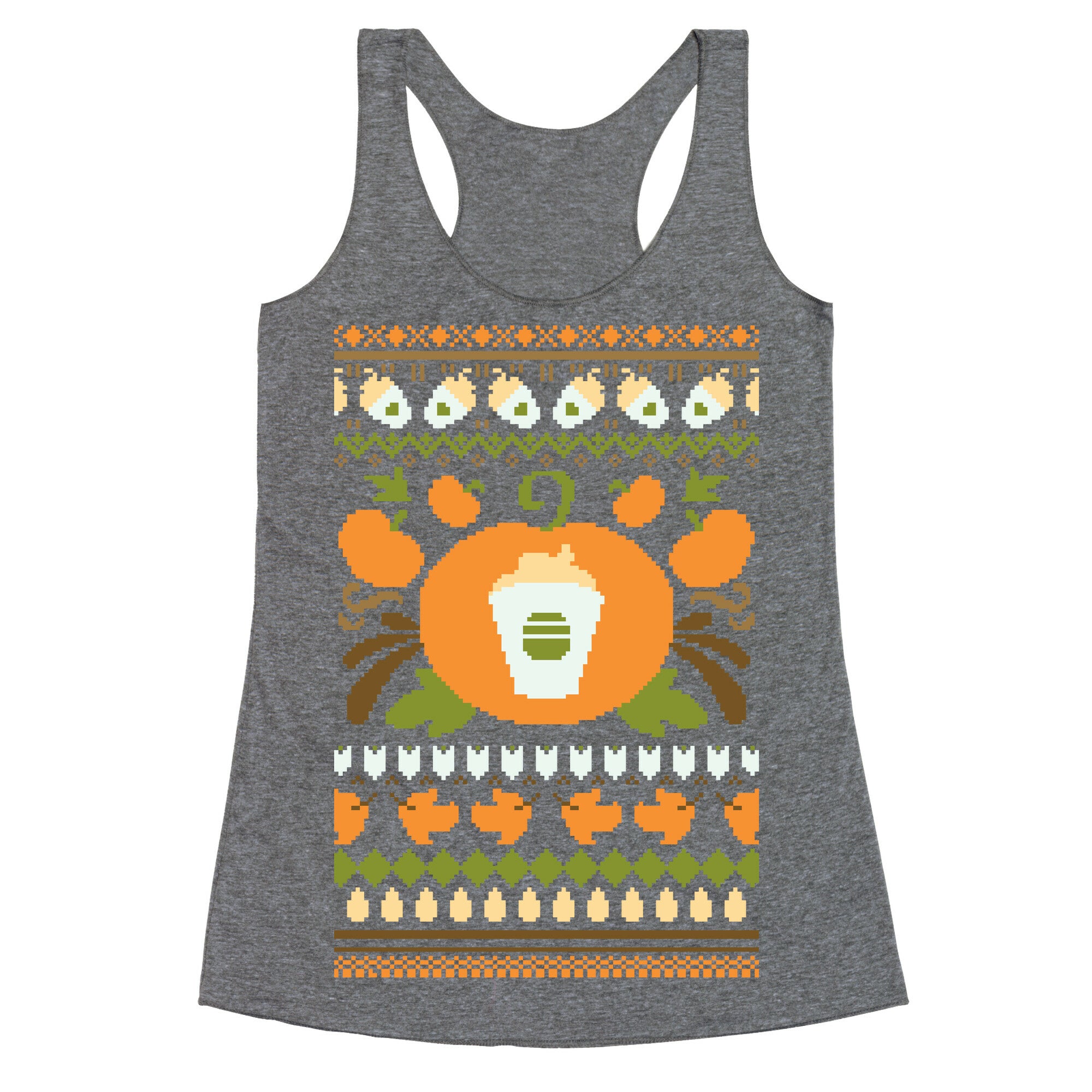 Ugly Pumpkin Spice Sweater Racerback Tank