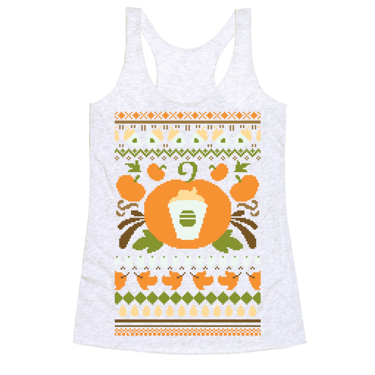 Ugly Pumpkin Spice Sweater Racerback Tank