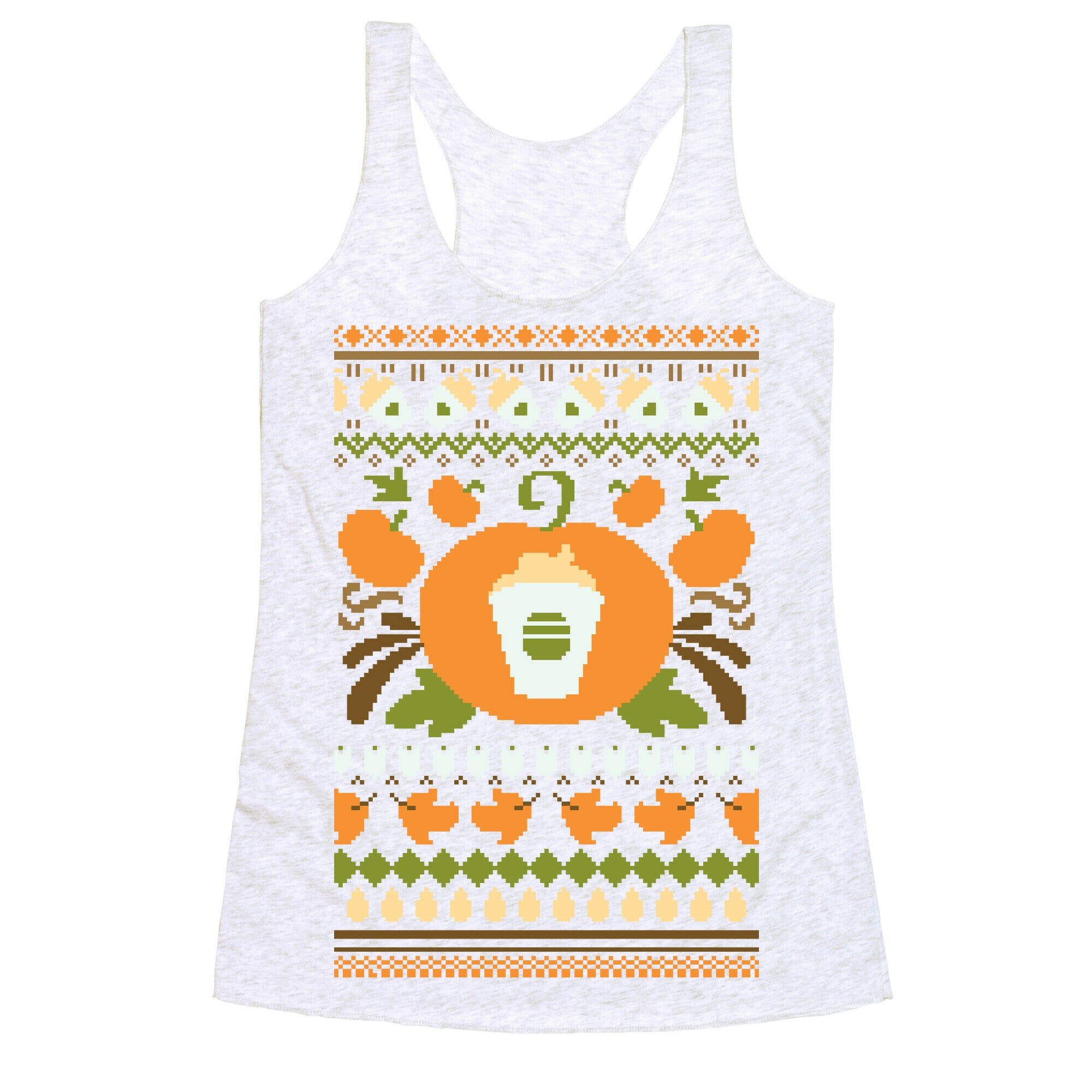Ugly Pumpkin Spice Sweater Racerback Tank