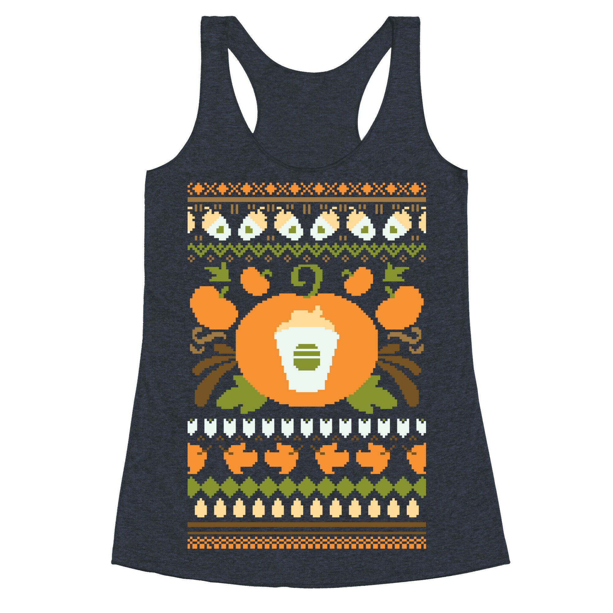 Ugly Pumpkin Spice Sweater Racerback Tank