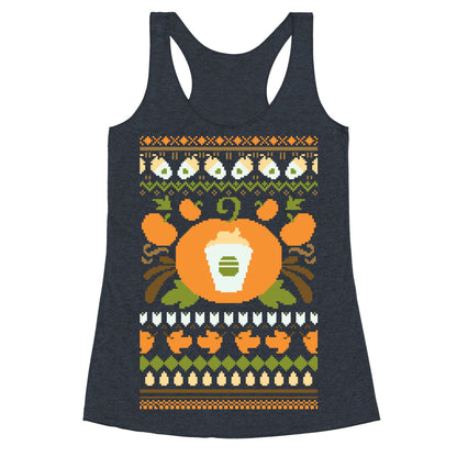 Ugly Pumpkin Spice Sweater Racerback Tank