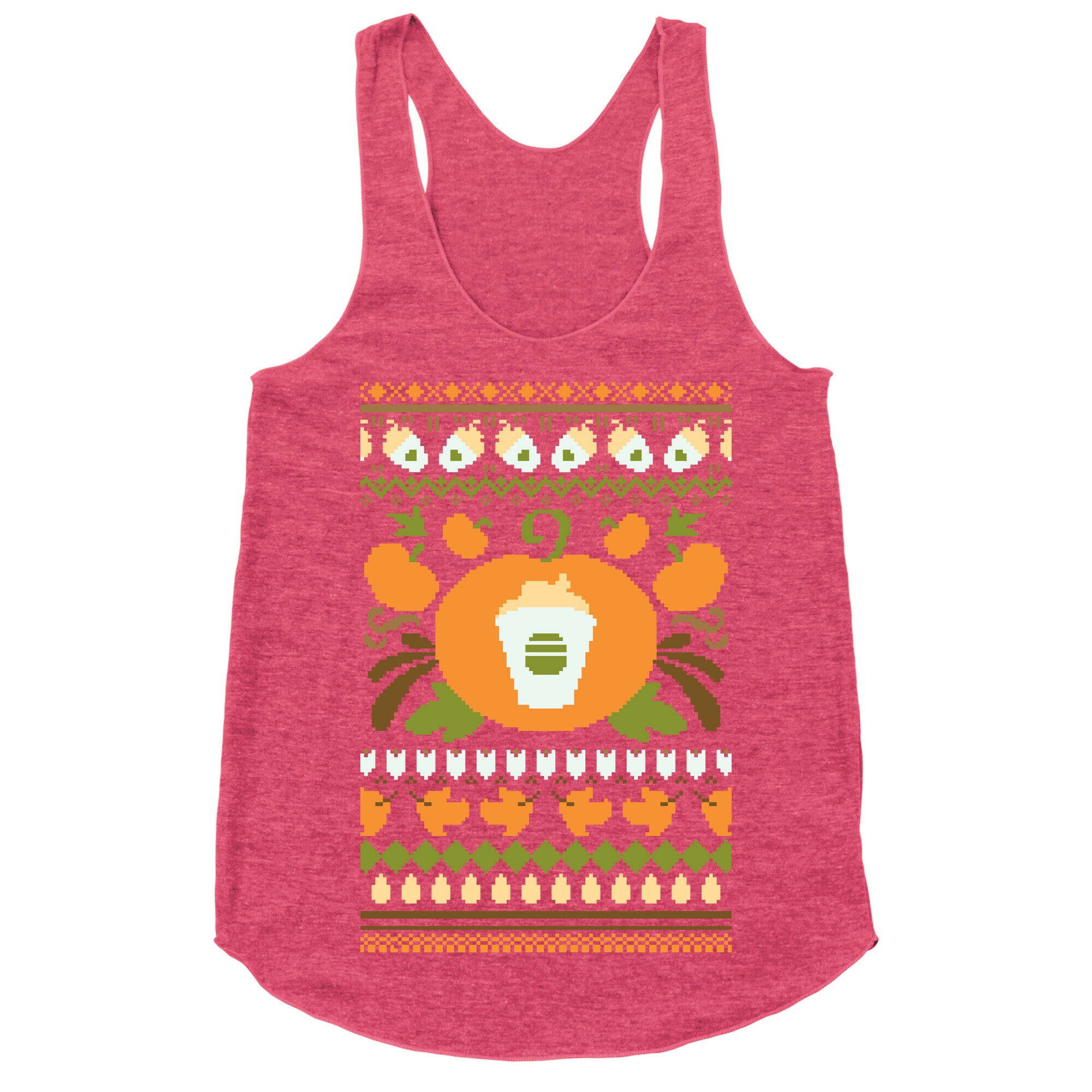 Ugly Pumpkin Spice Sweater Racerback Tank