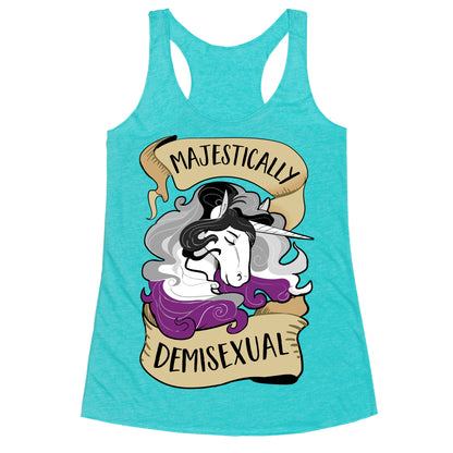 Majestically Demisexual Racerback Tank