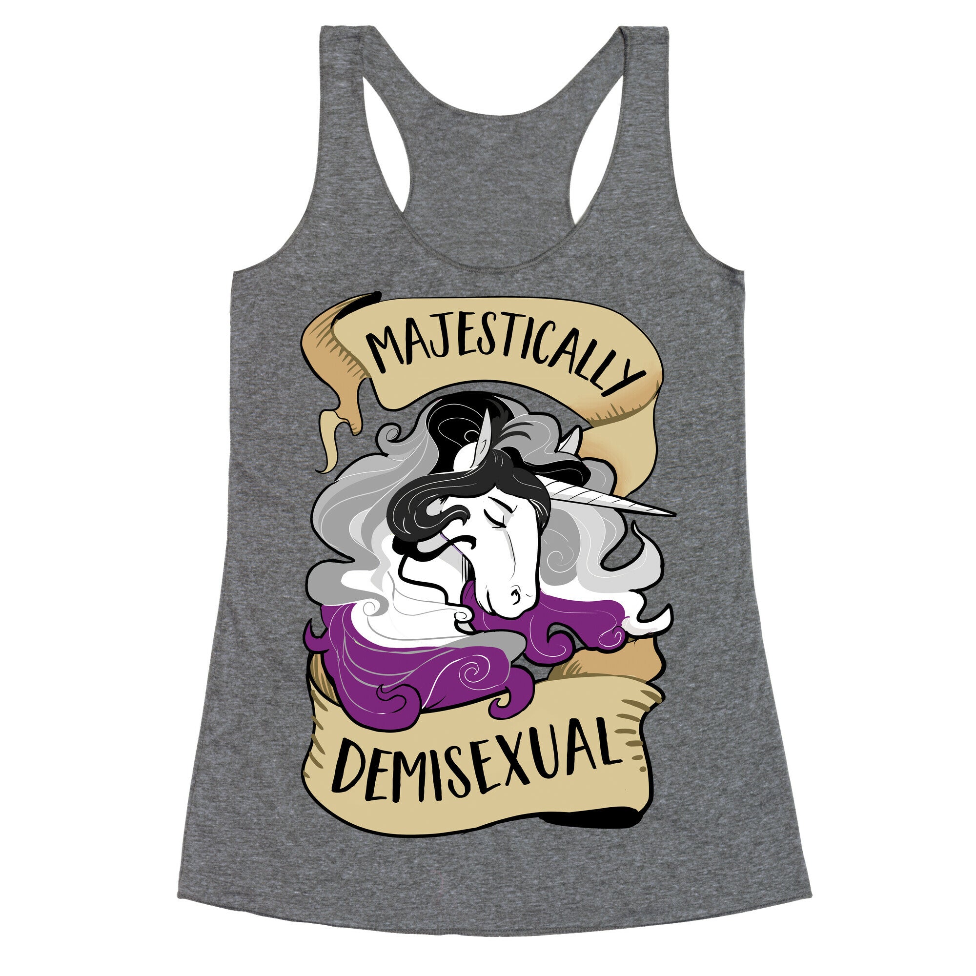 Majestically Demisexual Racerback Tank