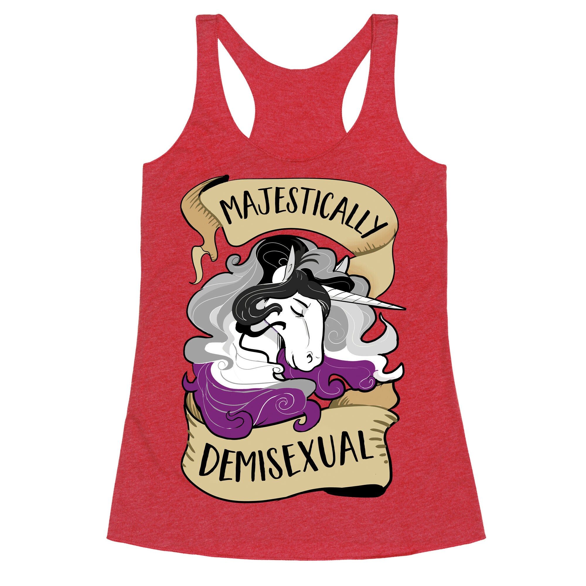 Majestically Demisexual Racerback Tank