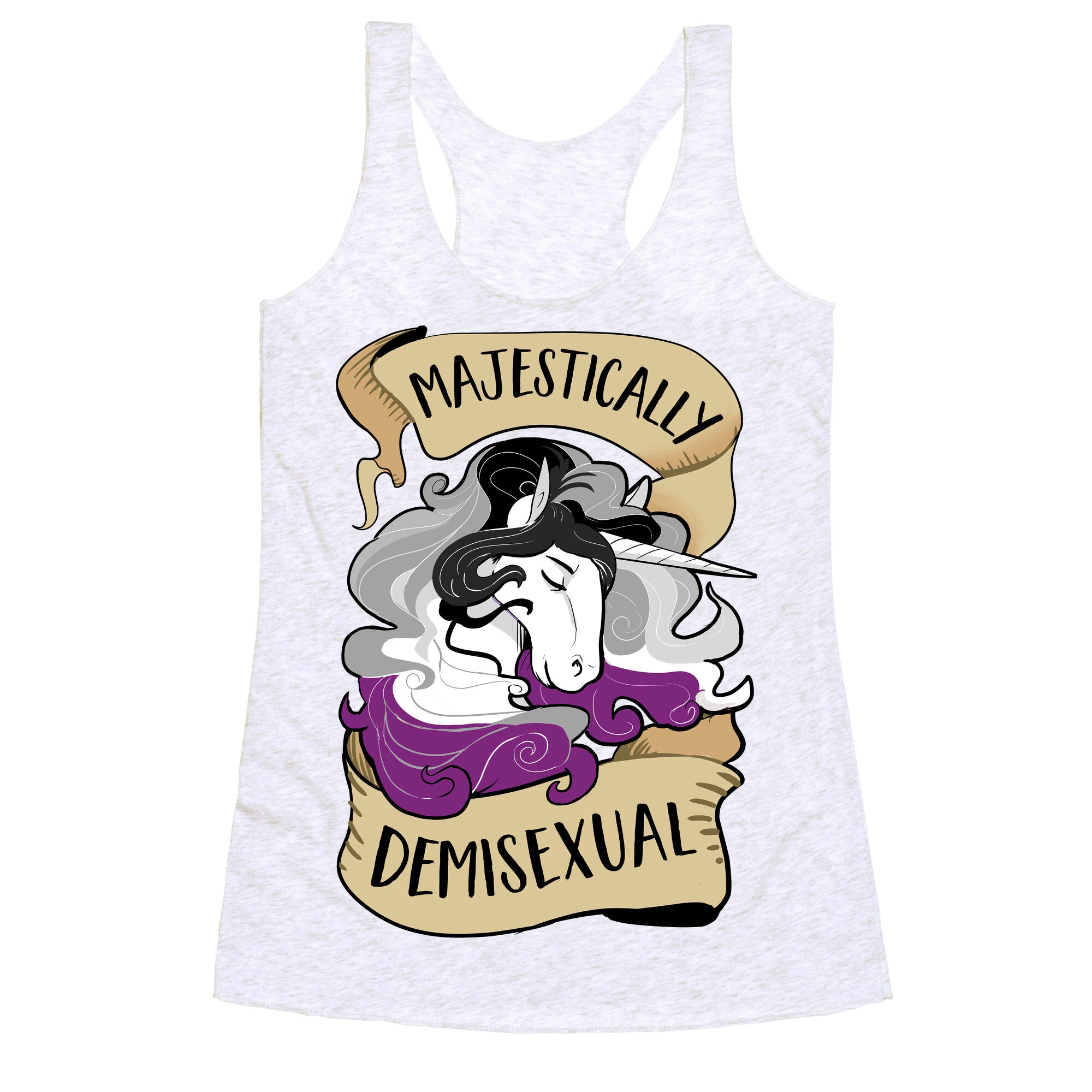 Majestically Demisexual Racerback Tank