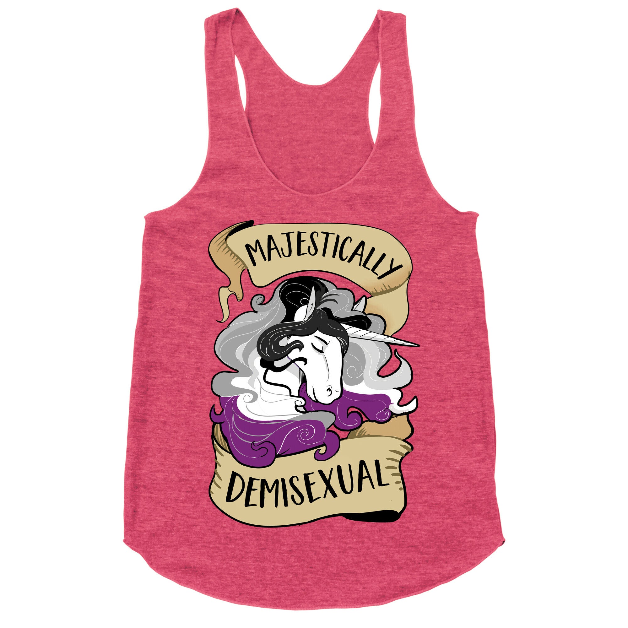 Majestically Demisexual Racerback Tank