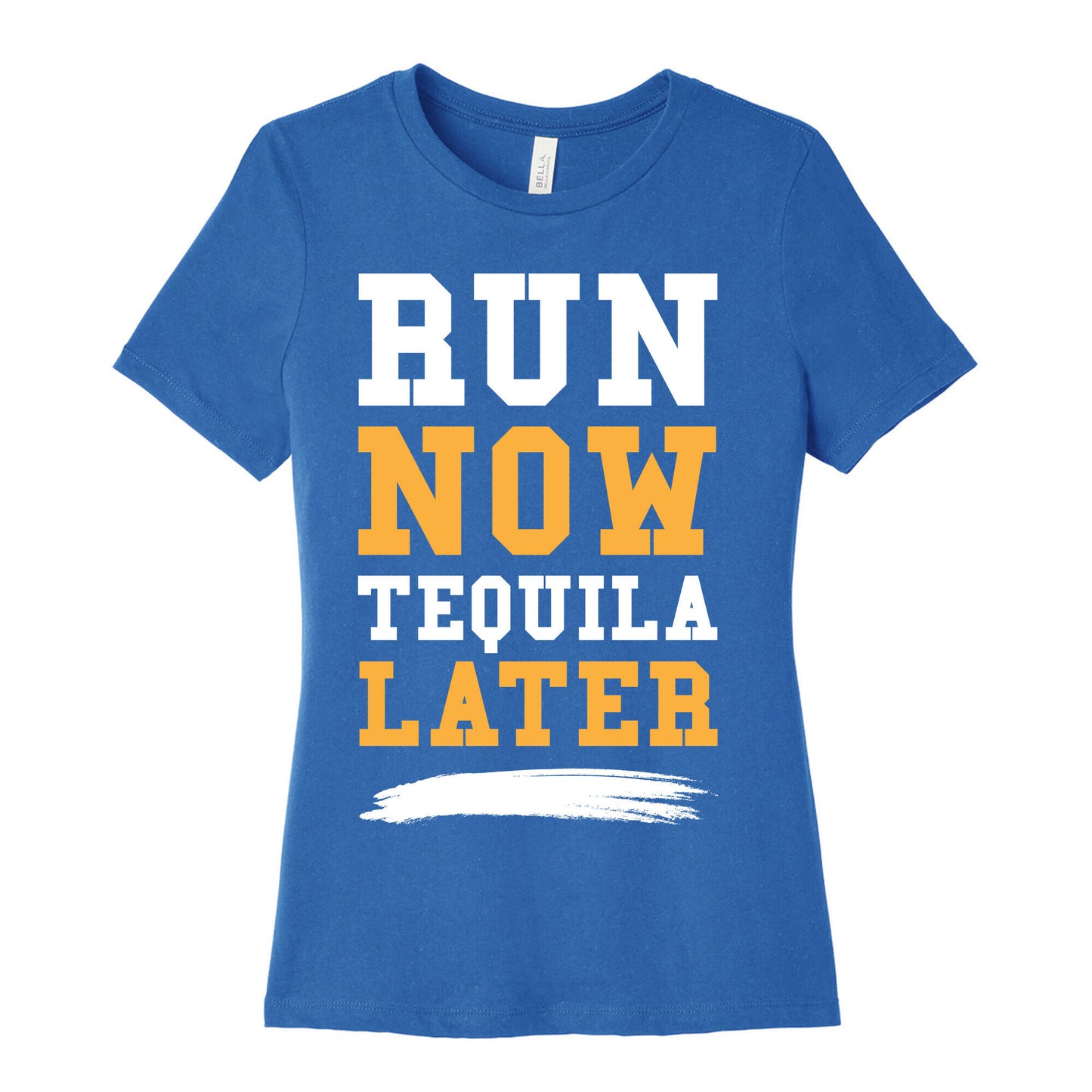 Run Now Tequila Later Women's Cotton Tee