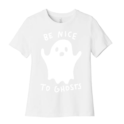 Be Nice To Ghosts Women's Cotton Tee