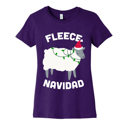 Fleece Navidad Women's Cotton Tee