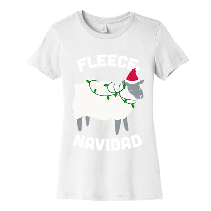 Fleece Navidad Women's Cotton Tee