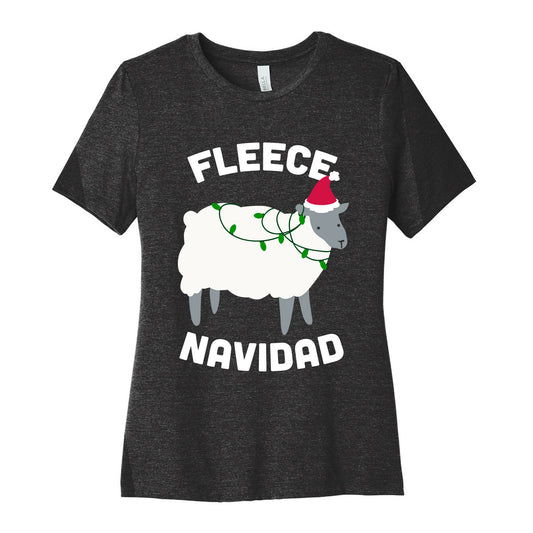 Fleece Navidad Women's Cotton Tee