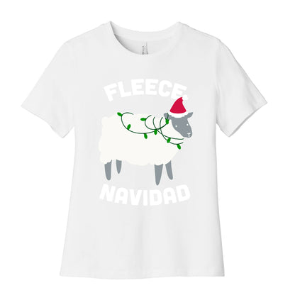 Fleece Navidad Women's Cotton Tee