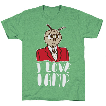 Moth Loves Lamp  Unisex Triblend Tee