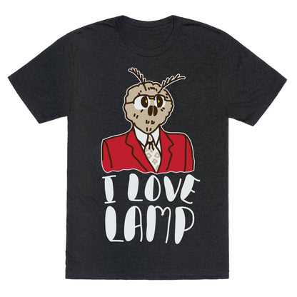 Moth Loves Lamp  Unisex Triblend Tee