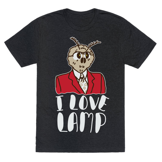 Moth Loves Lamp  Unisex Triblend Tee