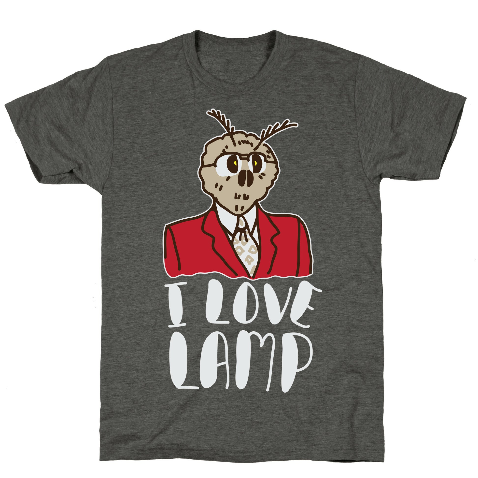 Moth Loves Lamp  Unisex Triblend Tee