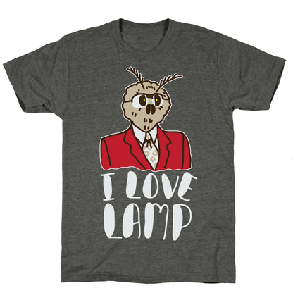 Moth Loves Lamp  Unisex Triblend Tee