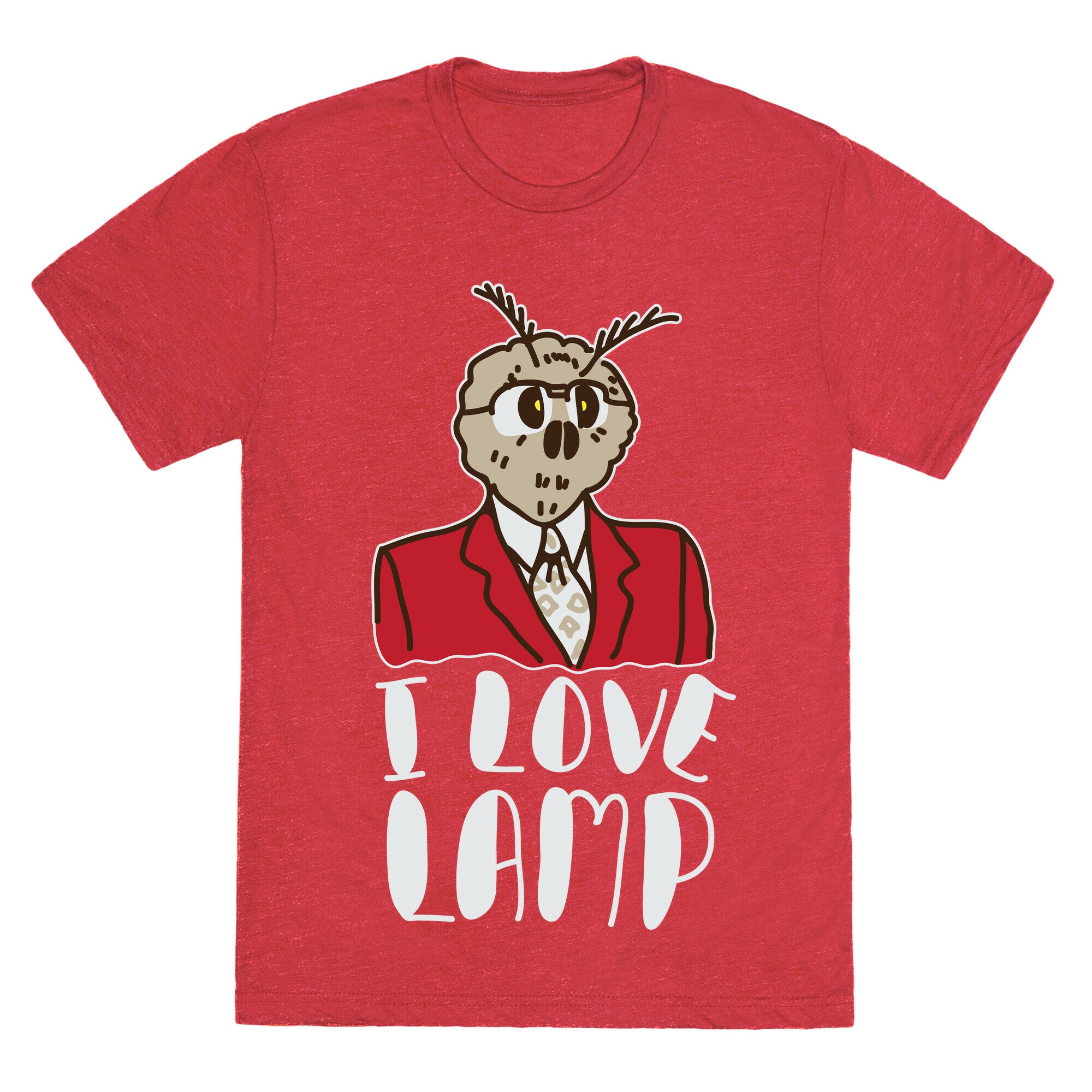 Moth Loves Lamp  Unisex Triblend Tee