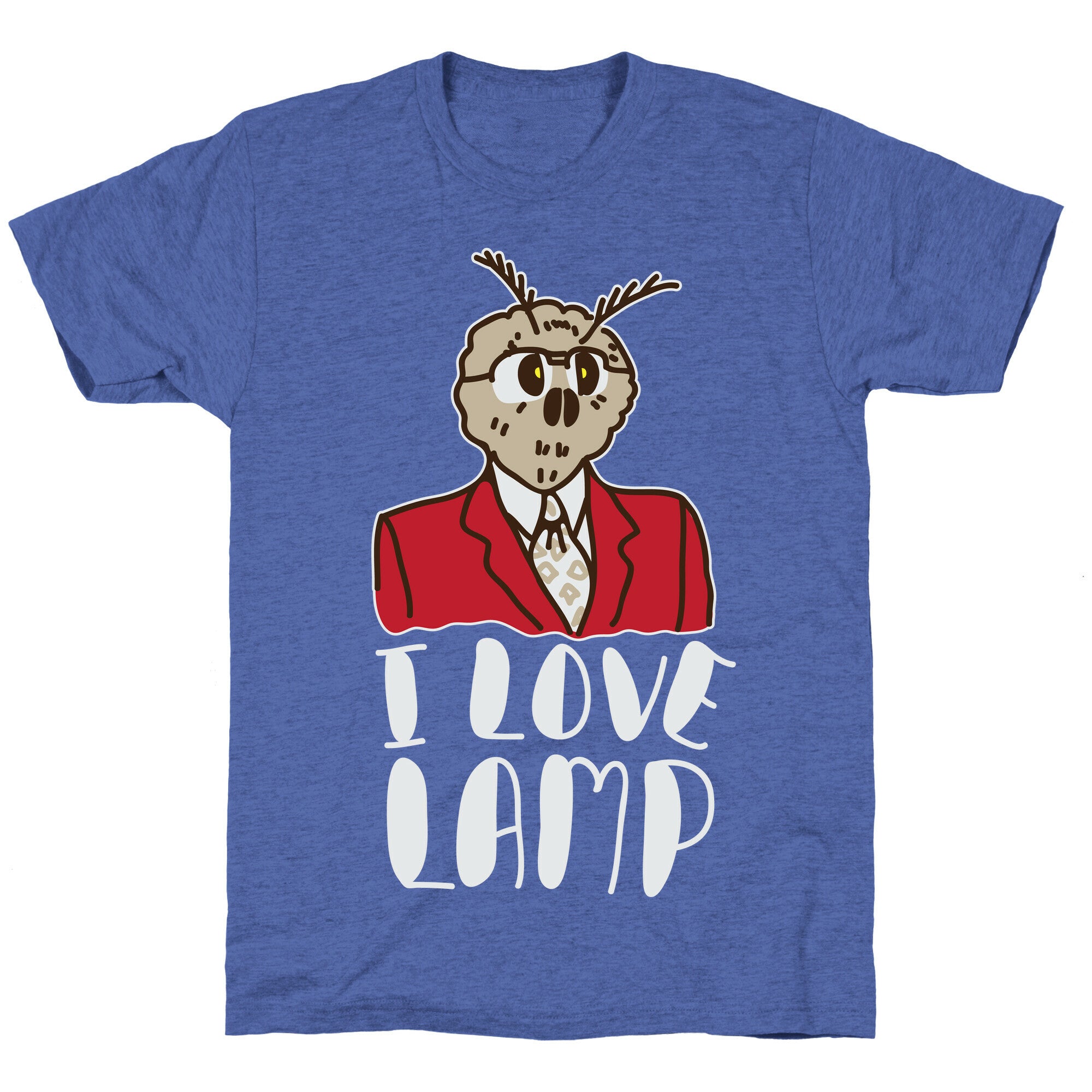 Moth Loves Lamp  Unisex Triblend Tee