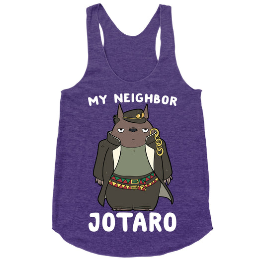 My Neighbor Jotaro Racerback Tank