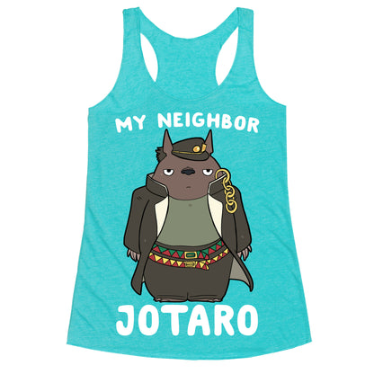 My Neighbor Jotaro Racerback Tank