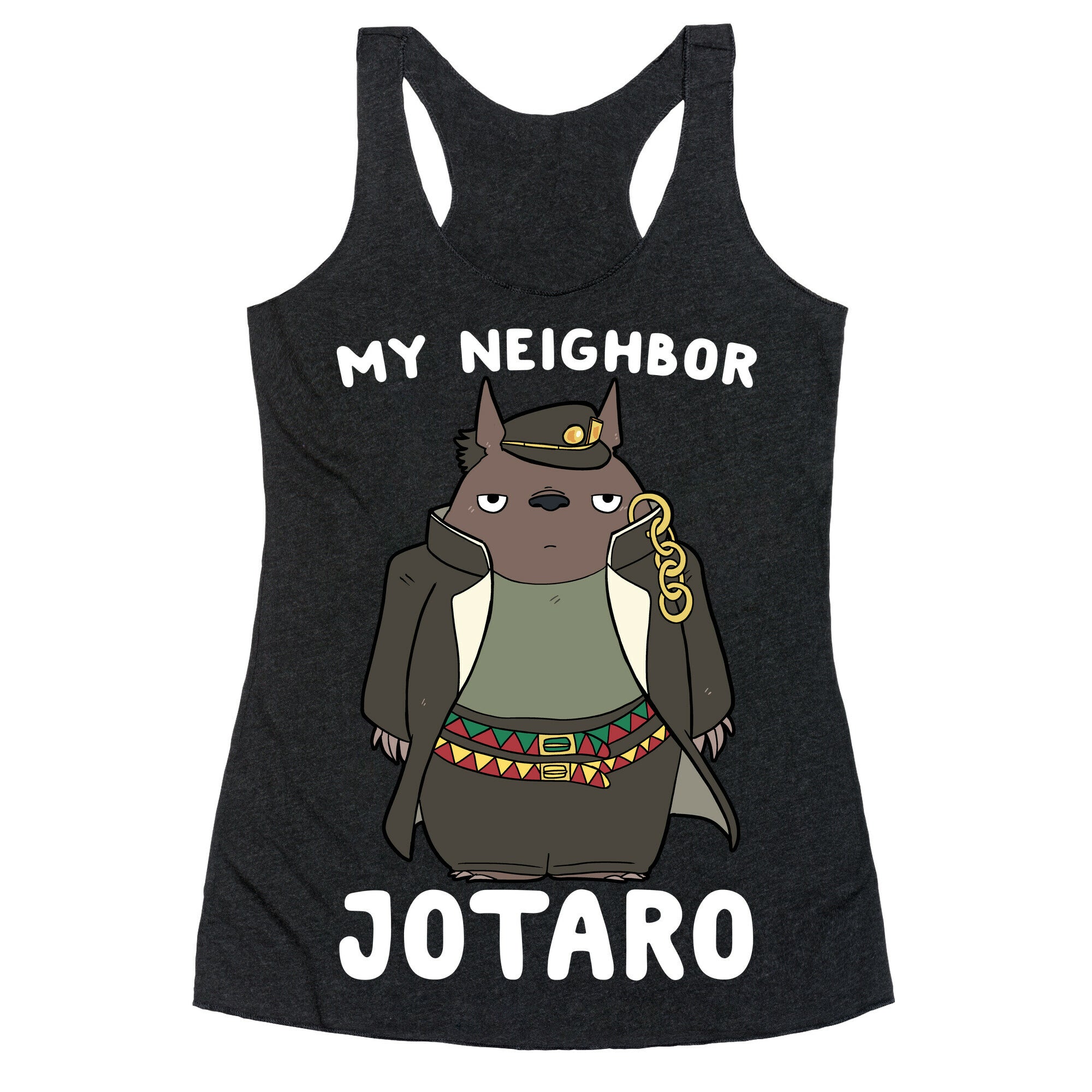 My Neighbor Jotaro Racerback Tank