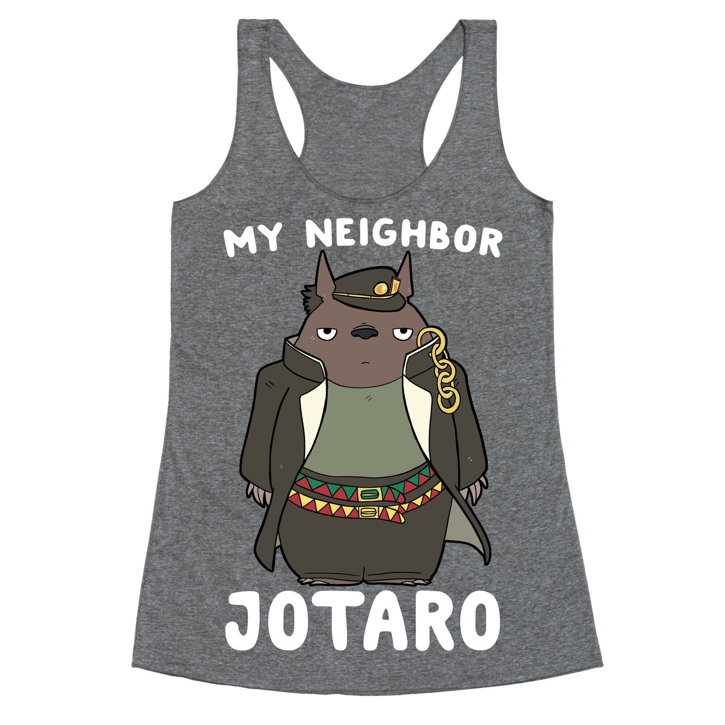 My Neighbor Jotaro Racerback Tank