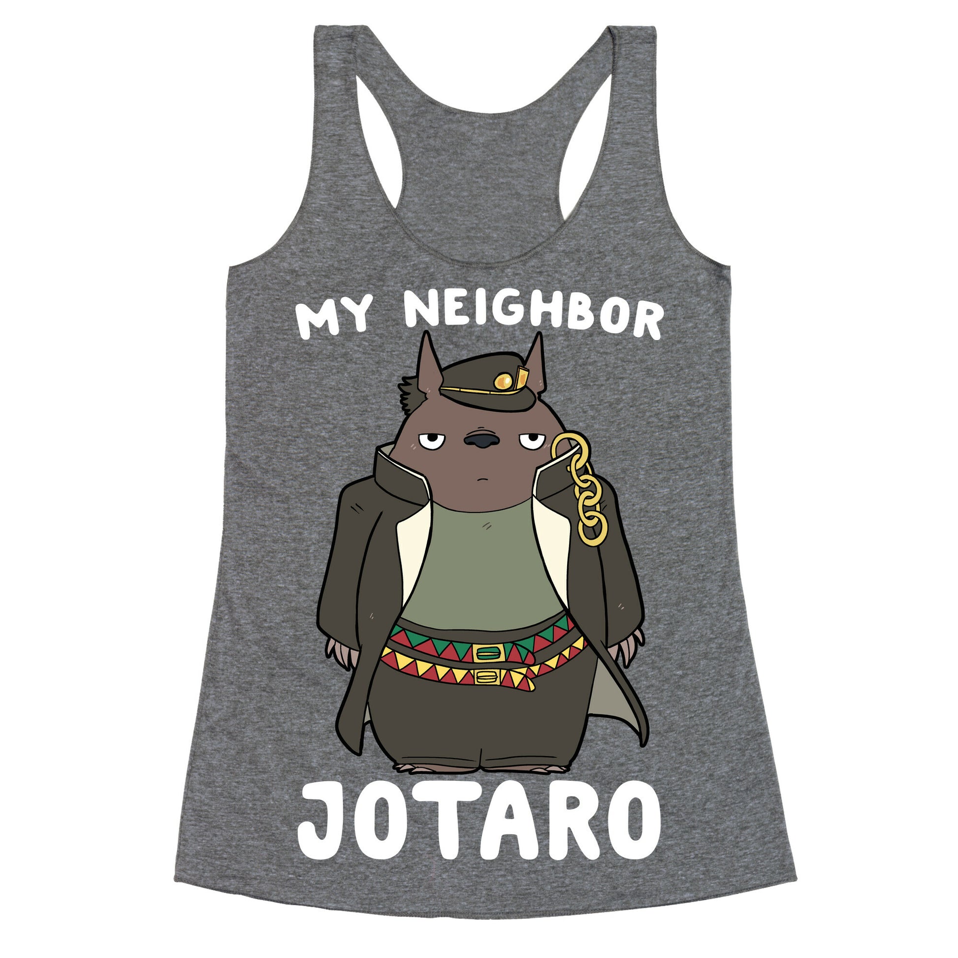 My Neighbor Jotaro Racerback Tank