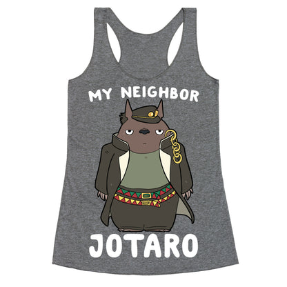 My Neighbor Jotaro Racerback Tank