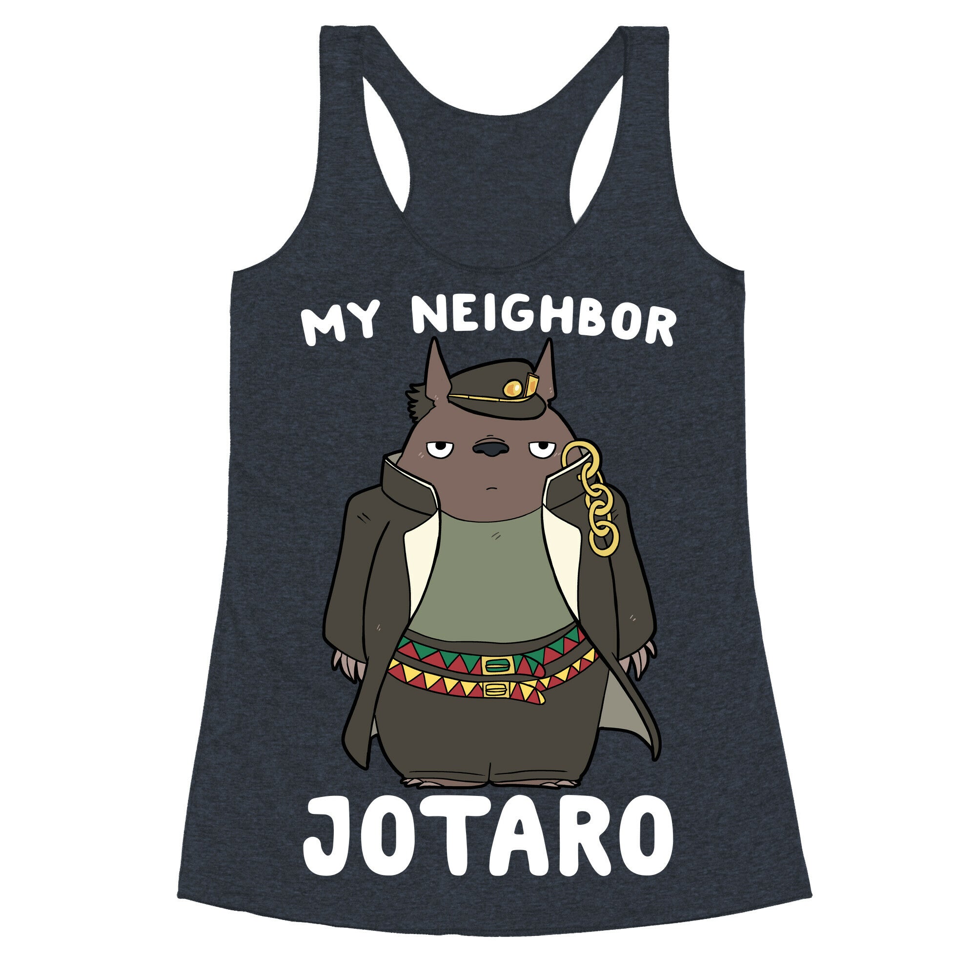 My Neighbor Jotaro Racerback Tank