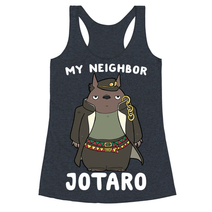 My Neighbor Jotaro Racerback Tank