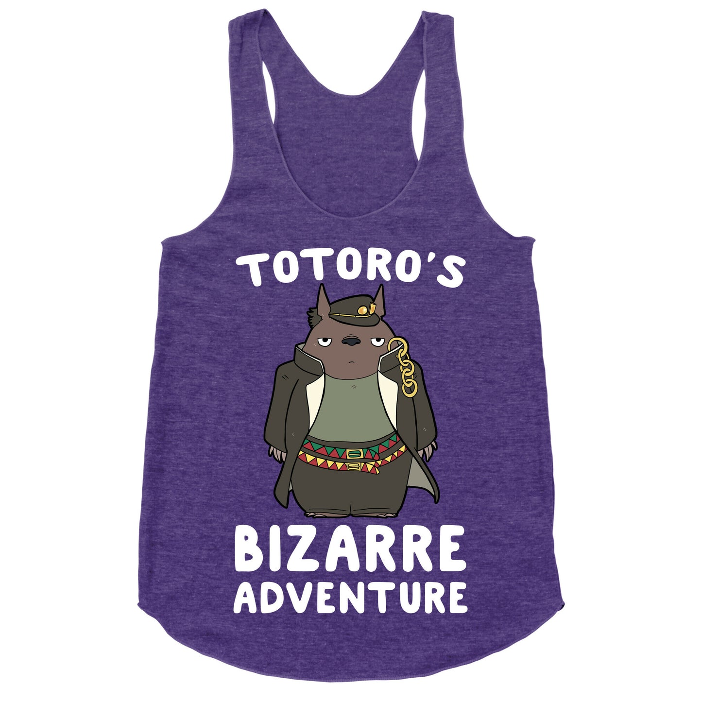 Totoro's Bizarre Adventure  Racerback Tank