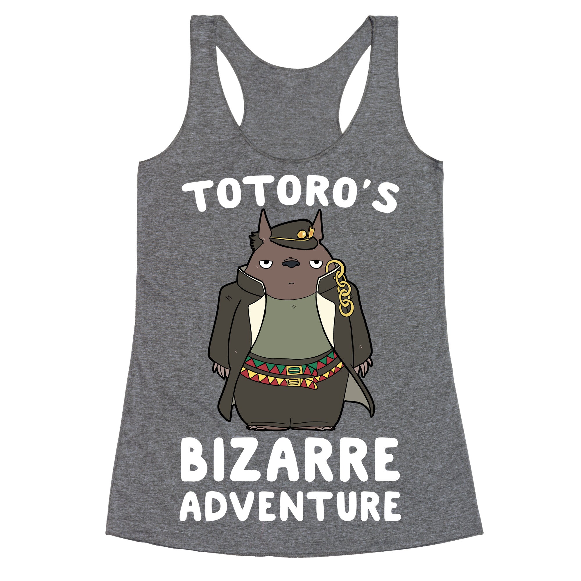 Totoro's Bizarre Adventure  Racerback Tank