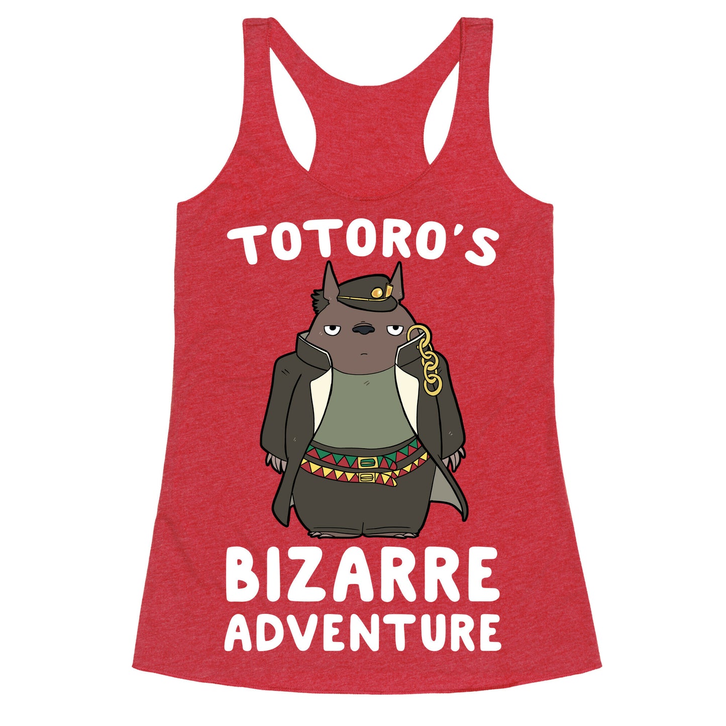 Totoro's Bizarre Adventure  Racerback Tank