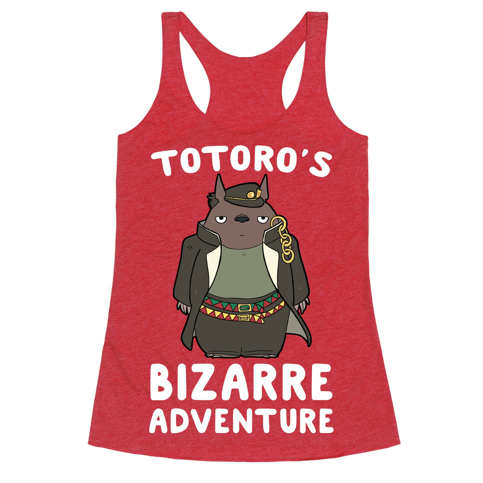 Totoro's Bizarre Adventure  Racerback Tank