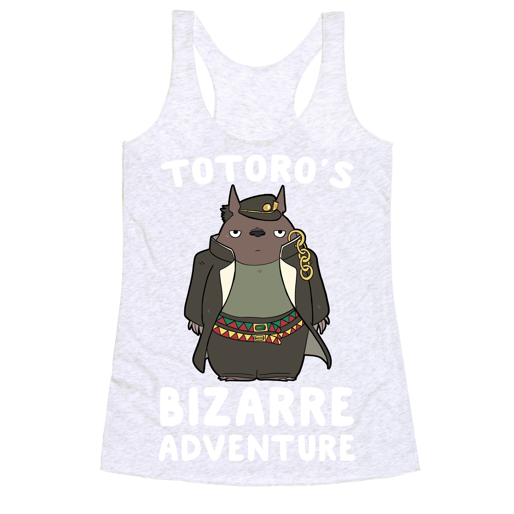 Totoro's Bizarre Adventure  Racerback Tank
