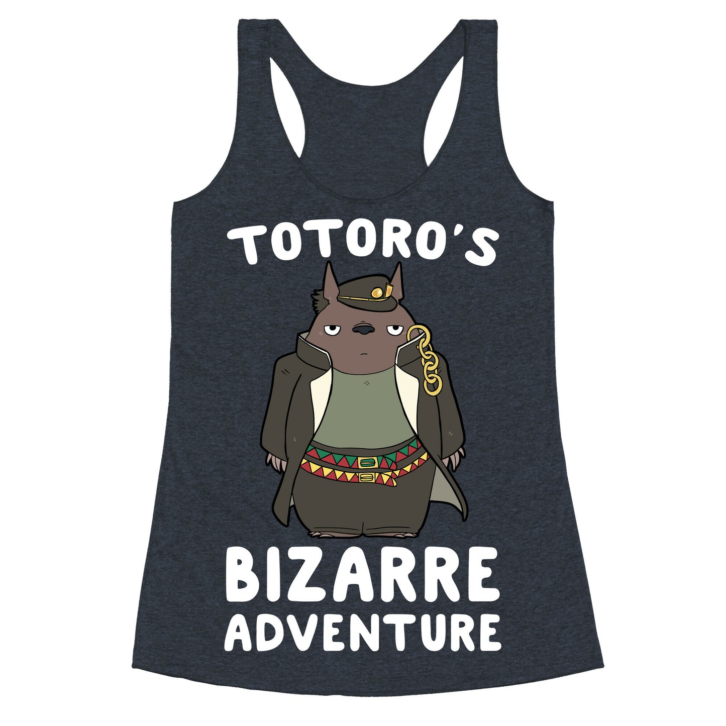 Totoro's Bizarre Adventure  Racerback Tank