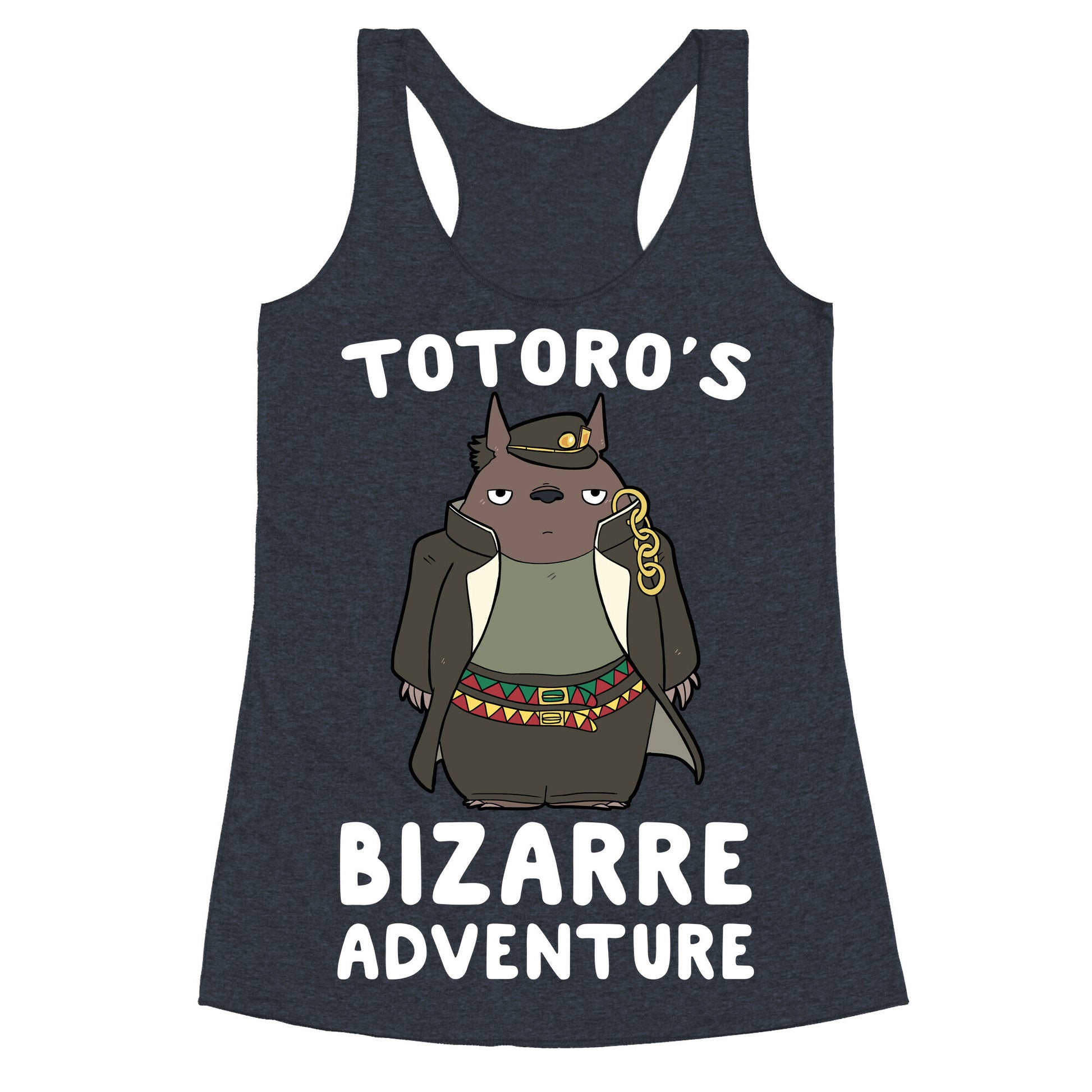 Totoro's Bizarre Adventure  Racerback Tank