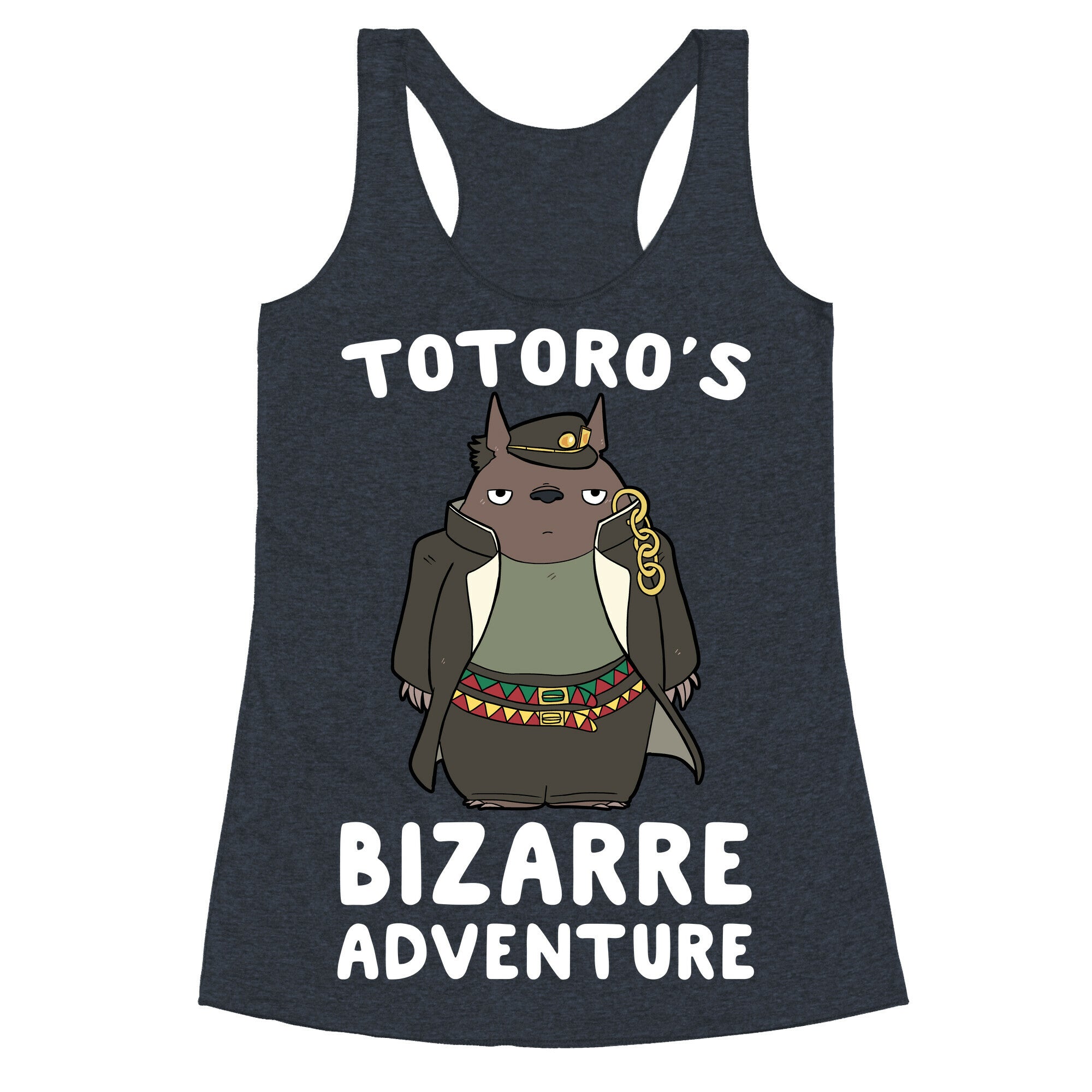 Totoro's Bizarre Adventure  Racerback Tank