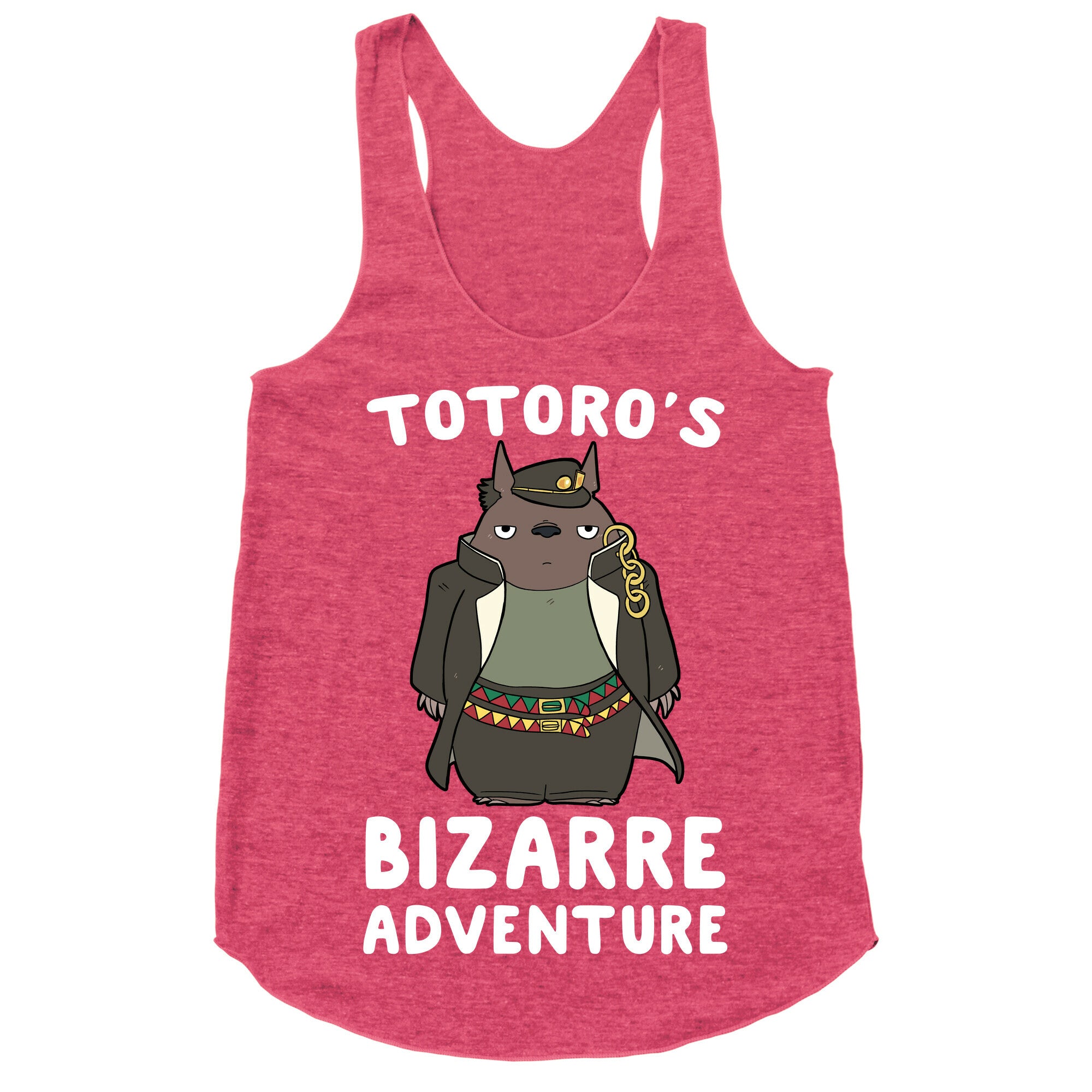 Totoro's Bizarre Adventure  Racerback Tank