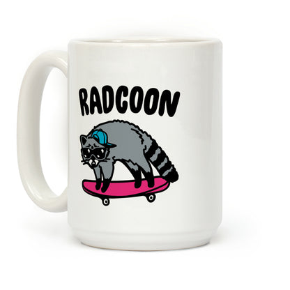 Radcoon Rad Raccoon Parody Coffee Mug