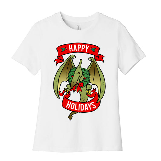 Christmas Pterodactyl (Community) Women's Cotton Tee
